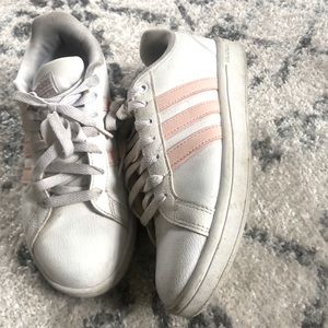 Adidas Pink Stripe Shoe